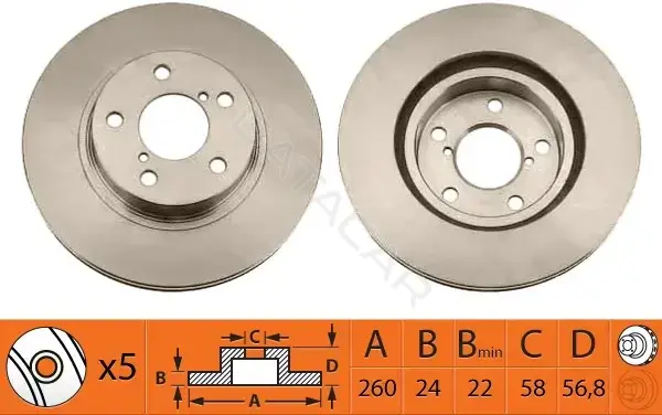 Тормозные диски SB NAGAMOCHI BR27102T