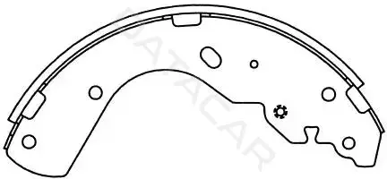 Барабанные колодки SB NAGAMOCHI BS25416