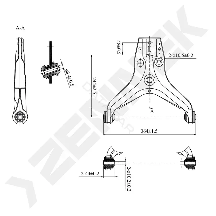 Рычаги ZENNEK DCA0127