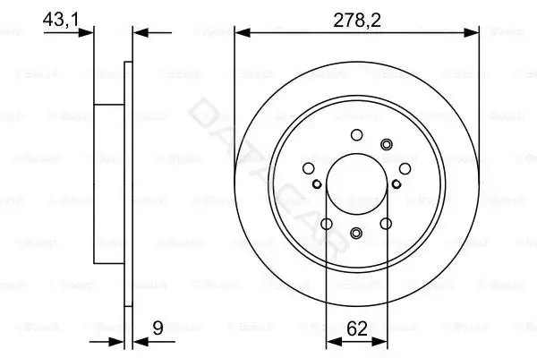 Тормозные диски BOSCH 0986479D34
