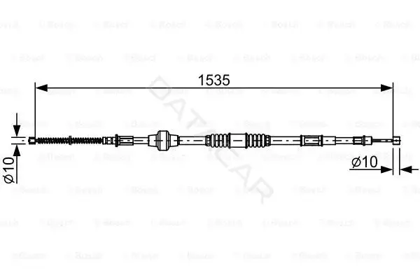 Трос ручника BOSCH 1987482533