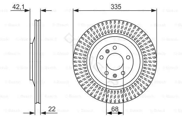Тормозные диски BOSCH 0986479591