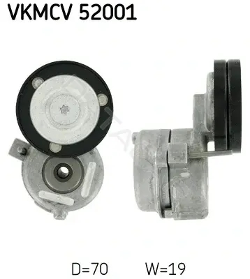 Натяжной ролик ГРМ SKF VKMCV52001