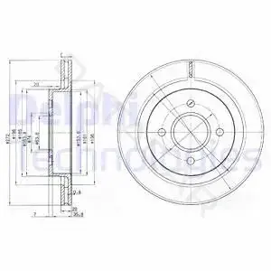 Тормозные диски DELPHI BG2758