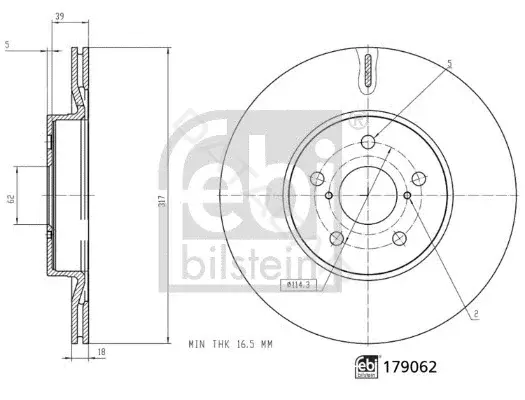 Тормозные диски FEBI 179062