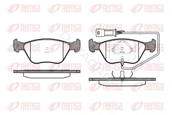 Тормозные колодки REMSA 0437.02