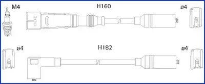 Высоковольтные провода HITACHI/HUCO 134706