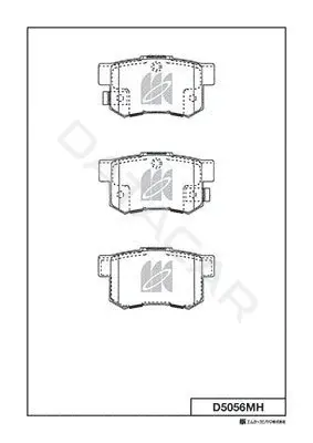 Тормозные колодки MK Kashiyama D5056MH