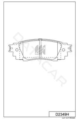 Тормозные колодки MK Kashiyama D2349H