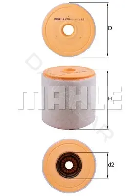 Воздушный фильтр KNECHT/MAHLE LX4959
