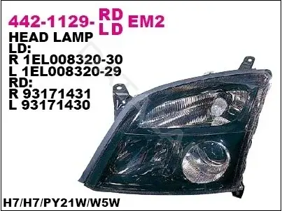 Фары DEPO 442-1129R-LDEM2