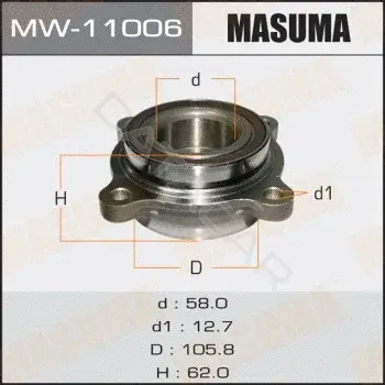 Подшипник ступицы MASUMA MW-11006