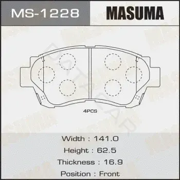 Барабанные колодки MASUMA MS-1228