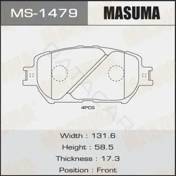 Барабанные колодки MASUMA MS-1479