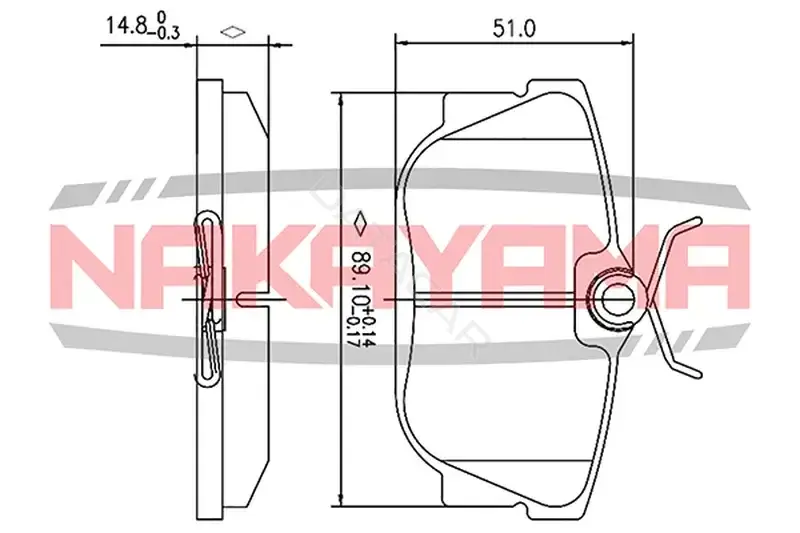 Тормозные колодки NAKAYAMA HP8385NY