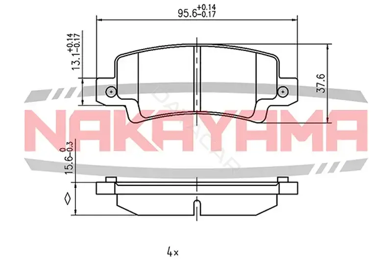 Тормозные колодки NAKAYAMA HP8439NY