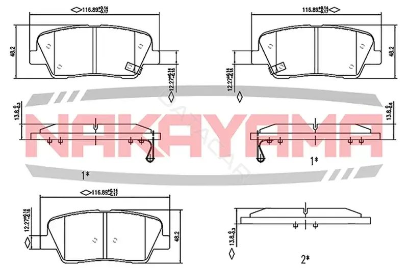 Тормозные колодки NAKAYAMA HP8468NY