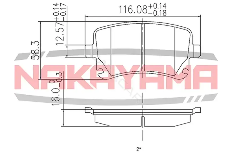 Тормозные колодки NAKAYAMA HP8500NY