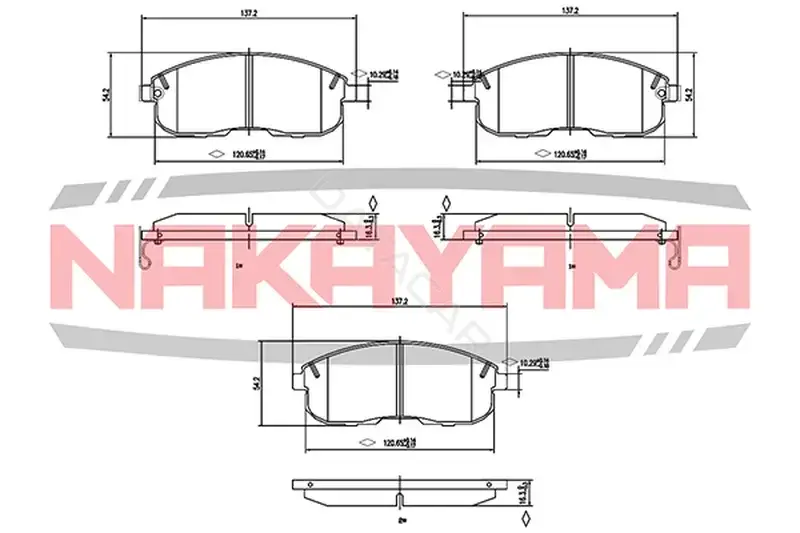 Тормозные колодки NAKAYAMA HP8406NY