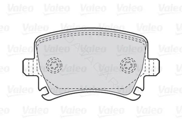 Тормозные колодки VALEO 670752