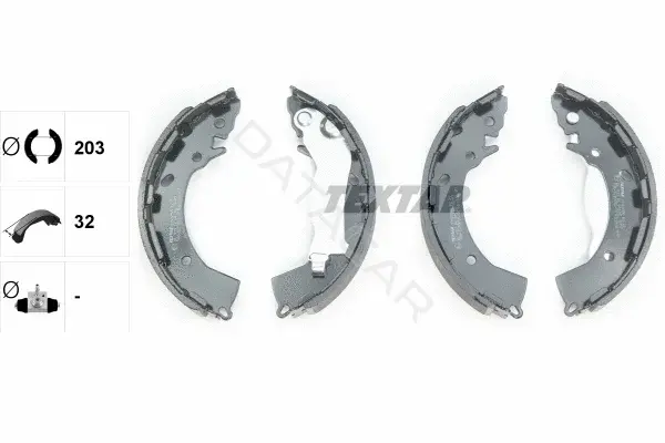 Барабанные колодки TEXTAR 91080800