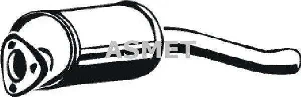 Глушитель выхлопных газов ASMET 04.044