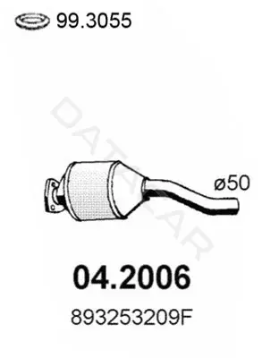 Глушитель выхлопных газов ASSO 04.2006
