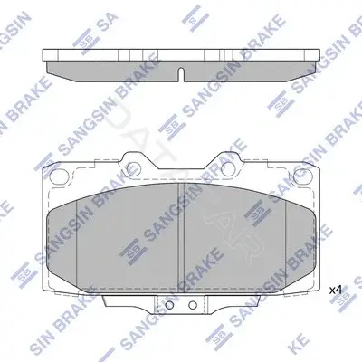 Тормозные колодки Hi-Q SP1486
