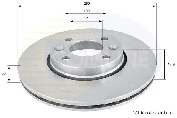 Тормозные диски COMLINE ADC0266V