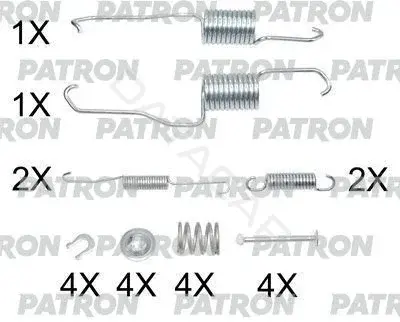 Ремкомплект тормозных колодок PATRON PSRK0237