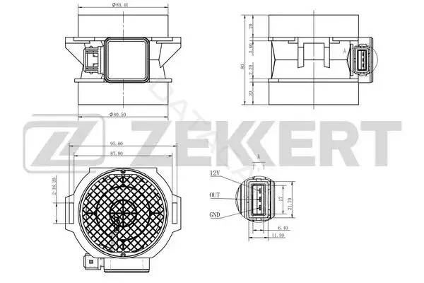 Расходомер воздуха ZEKKERT SE-2001