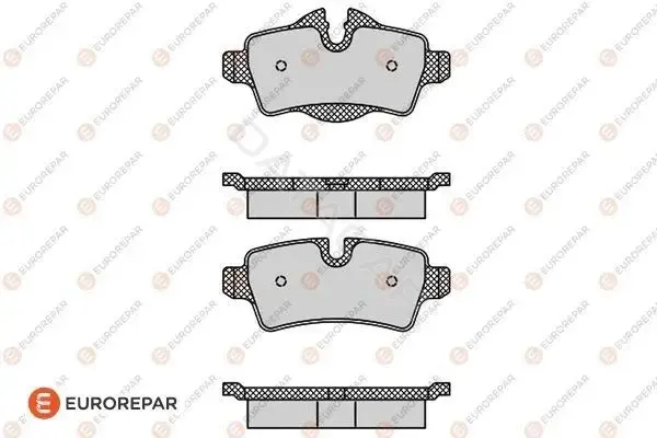 Тормозные колодки EUROREPAR 1617276980