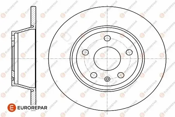 Тормозные диски EUROREPAR 1642770180