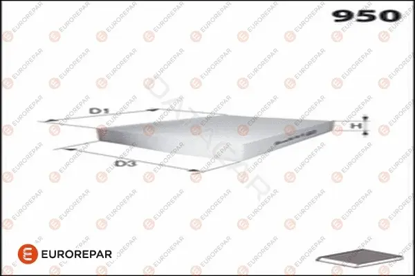 Фильтр салонный EUROREPAR 1682951880
