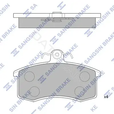 Тормозные колодки Hi-Q SP1165