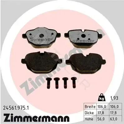 Тормозные колодки ZIMMERMANN 24561.975.1