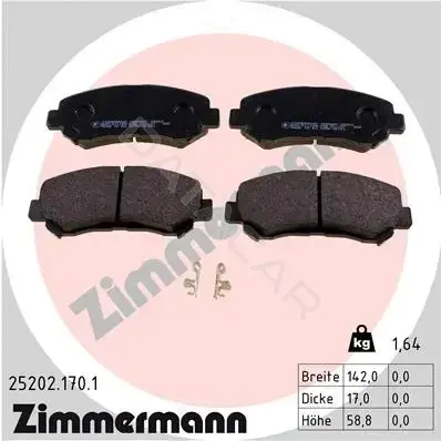 Тормозные колодки ZIMMERMANN 25202.170.1