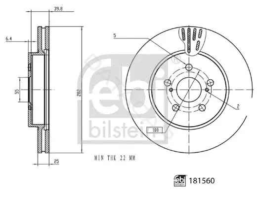 Тормозные диски FEBI 181560