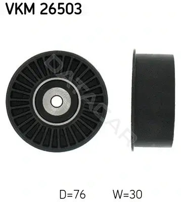 Ролик обводной ремня грм SKF VKM26503