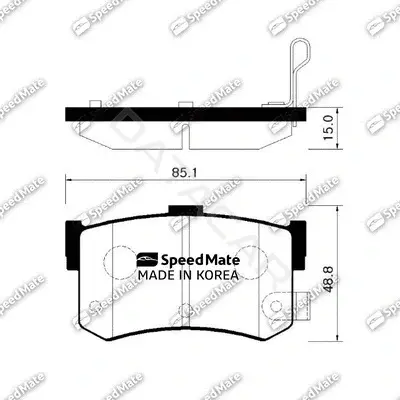 Тормозные колодки SpeedMate SM-BPH012