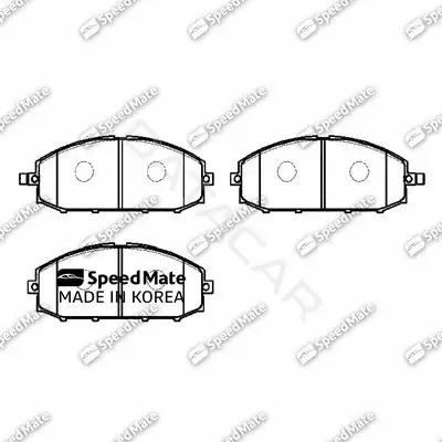 Тормозные колодки SpeedMate SM-BPJ510