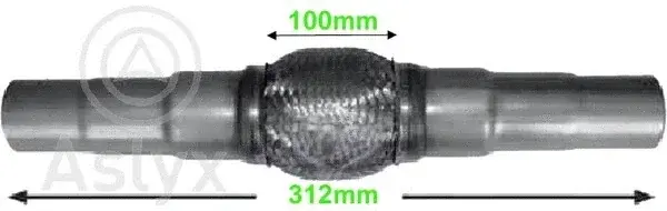 Гофра глушителя Aslyx AS-200655