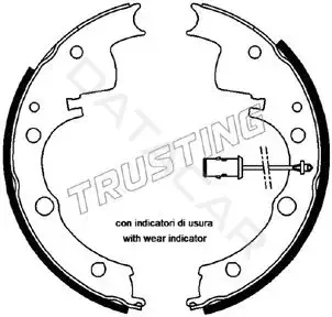 Барабанные колодки TRUSTING 034.088