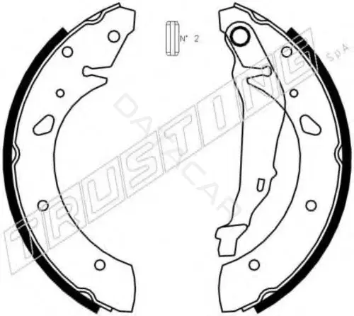 Барабанные колодки TRUSTING 044.020