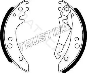 Барабанные колодки TRUSTING 052.125