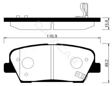 Тормозные колодки HSB GOLD HP1043