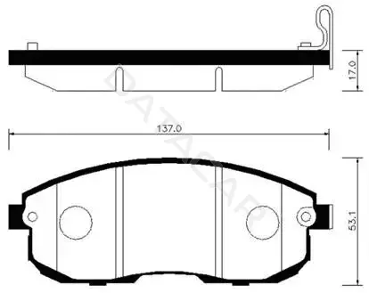 Тормозные колодки HSB GOLD HP3012