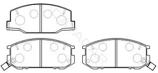 Тормозные колодки HSB GOLD HP5038