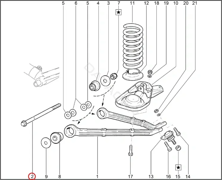Болт подвески LADA 21214290403200