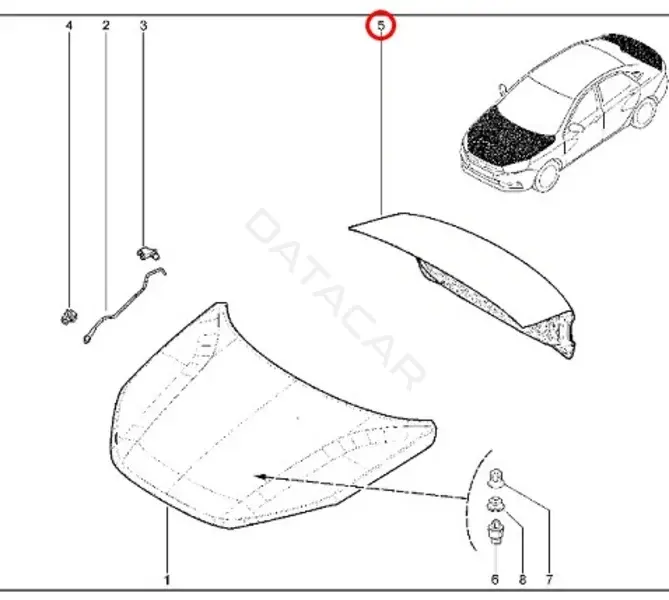 Крышка багажника LADA 8450039387